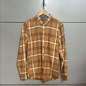 Toad&Co Brown and Cream Casual Button Down Shirt